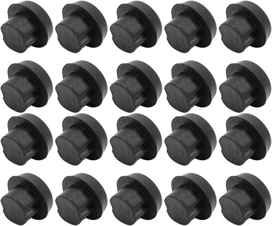 SnelShoppen - 20 Stuks Billiard Keu Ondersteuning Rubber Plug Billiard Keu Bescherming Eindkap Billiard Keu Bumper Accessoire