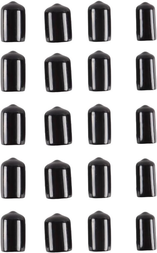 SnelShoppen - 20 Stuks Keu Tip Pads Rubber Covers voor 10mm, 12mm, 13mm en 14mm Keu Tips - Vocht- en Stofbescherming voor Biljartmateriaal