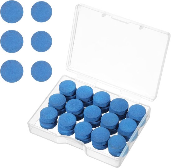 SnelShoppen - 30 Stuks Biljartkeu Punten, 12mm/13mm Vervangtips, Hoge Kwaliteit Biljartkeu Accessoires, Inclusief Opbergdoos voor Snooker en Pool