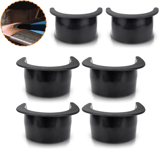 SnelShoppen - 6 Stuks Biljart Pocket Liners Set, Kwaliteitsvolle Plastic Biljarttafel Accessoires, Vervangende Hoek- en Zijlinern voor Bar en Pooltafe