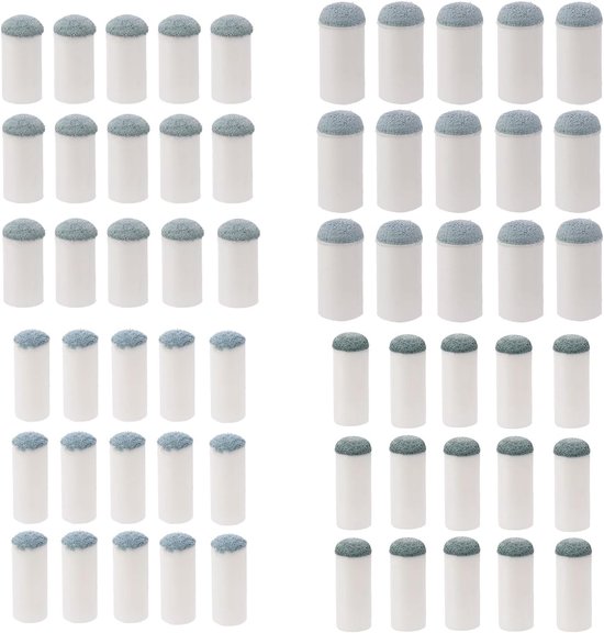 SnelShoppen - 60Pcs Slip-On Biljartkeu Dots, 4 Maten Billiard Stok Mutsen, Snooker en Pool Keu Punt Reparatie Accessoires voor Tafelonderhoud (9/10/12