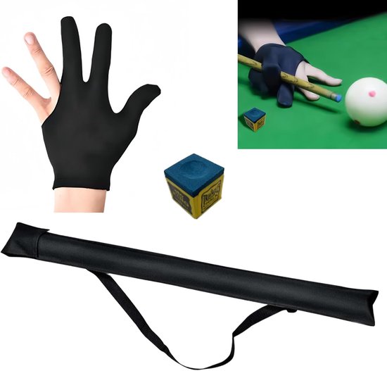 SnelShoppen - Billiard Cue Hard Cover met Padding, Verstelbare Strap, Duurzaam Nylon, Bescherming tegen Stof en Krassen voor Amateurs en Professionals