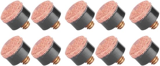 SnelShoppen - Billiard cue tips 10 stuks, pool biljart tips 10mm 11mm 12mm 13mm (11mm), duurzame plastic biljartpunten voor zelfgemaakte biljartkeu, i