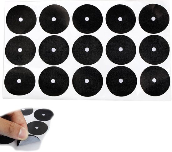 SnelShoppen - Billiard Finder - Pooltafel Marker Sticker - Cue Ball Position Vinder - Duurzaam en Waterdicht - Voor Snooker en Biljart - Wit