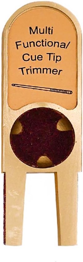 SnelShoppen - Billiard Pool Cue Tip Shaper Tool - Multifunctionele Pool Cue Tip Scuffer, Polijstmiddel, Trimmer, Tapper, Gemaakt van Duurzaam Legering
