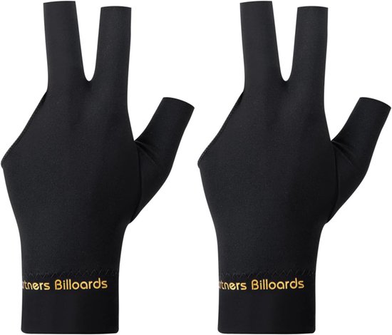 SnelShoppen - Billiardhandschoenen - Ademend en sneldrogend - Elastische unisex drievingerhandschoenen voor snooker en biljart - Antislip en comfortab