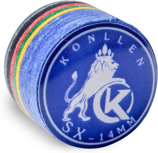 SnelShoppen - KONLLEN Pool Cue Tips 9 Laags Regenboog Biljart Tip (Hardheid SX/SS/S/M/MH/H) 11mm/14mm met Transparante Pads voor Biljartstok Accessoir