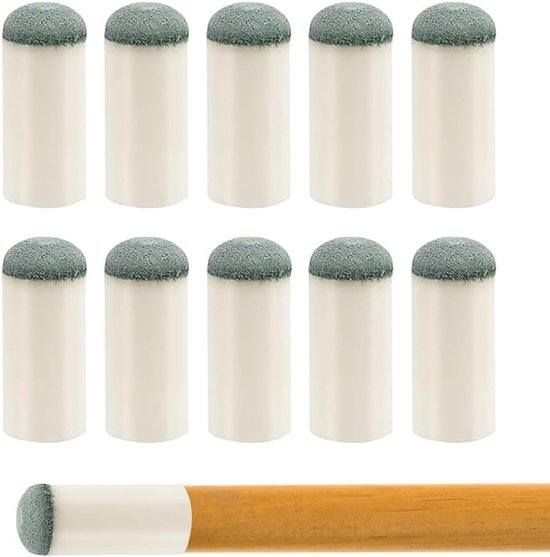 SnelShoppen - Pack van 10 Biljart Picks, Biljart Stok Vervangpunten, Geen Lijm Nodig, Vervanging voor Biljartkeu, Biljartstokken (13mm)