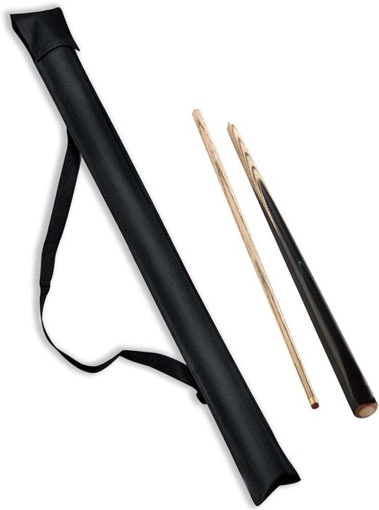SnelShoppen - Pool Cue Bag, Billiard Tas voor 1/2 Snooker Sticks, Duurzaam Nylon, Opbergtas voor Billiard Sticks, Bescherming tegen Stof en Krassen van Snelshoppen