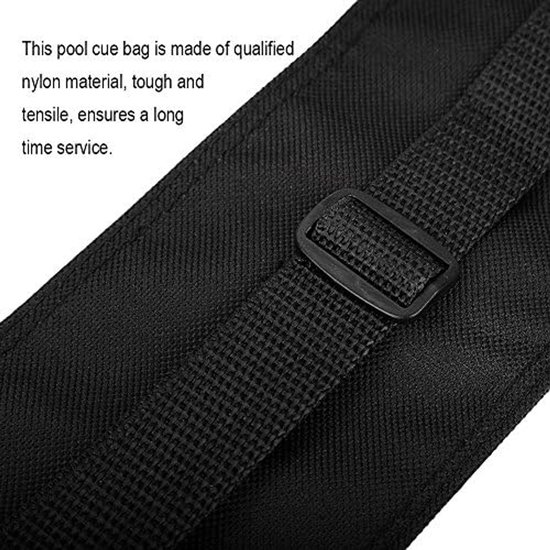 SnelShoppen - Pool Cue Bag Nylon Billiard Stick Case Opbergtas 1/2 Type - Bescherming voor Snooker en Biljartstokken - Eenvoudig en Aanpasbaar