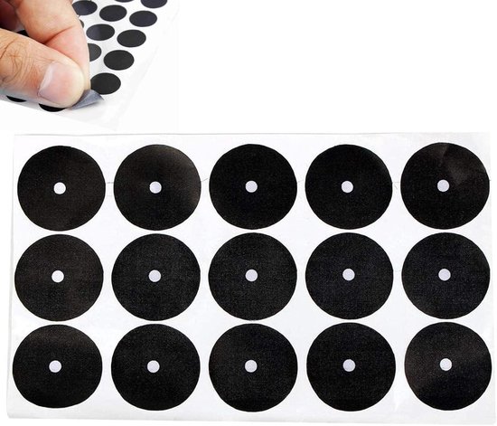 SnelShoppen - Pooltafel Marker Dots, Biljart Punt Stickers voor Witte Ballen Locators, Snooker Spot Accessoires (15 Stuks Amerikaanse Serve Punt 35cm)