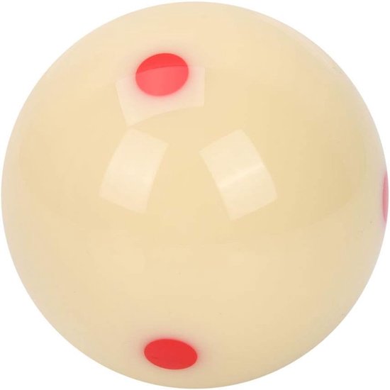 SnelShoppen - Professionele Billiard Bal - Cue Ball met Dots - Harde Resin 5.72CM - Ideaal voor Pool en Snooker - Perfect voor Beginners en Training