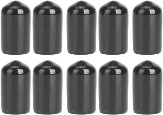 SnelShoppen - Snooker Pool Cover Cue Tip Protector - Duurzame Rubber Billiard Hoofdbescherming - 10 Stuks - 10mm - Snooker Accessoire voor Optimale Be