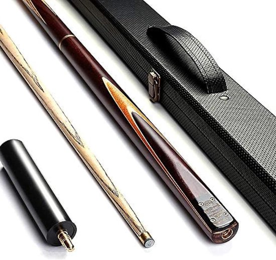 Snooker Biljartkeu - Poolkeu Keu Set - Biljart Spelen - 10mm Keu Tips - 57 Inch 19 Oz - Houtkleur