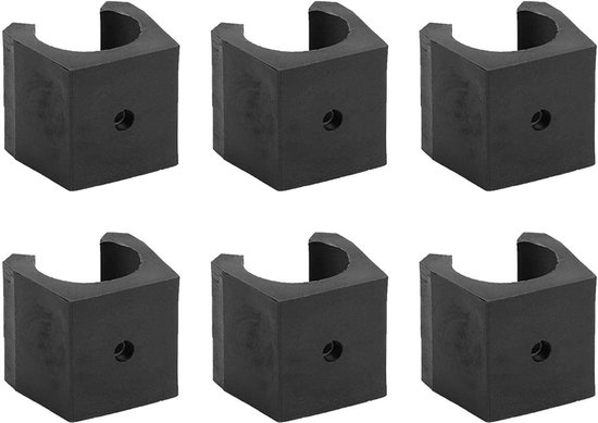 Snooker cue houder 6 stuks - kunststof - ruimtebesparend - voor biljartkeuen m-winkel - m-winkel