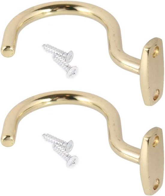 Snooker Haak - Biljart Haak - Keu Ophangen - Messing Materiaal - 9 cm - Goud