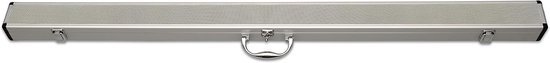 Snooker Keu Koffer - Biljart Koffer - Biljart Sport - Aluminium Frame - 114 cm Binnenmaat - Zilverkleurig
