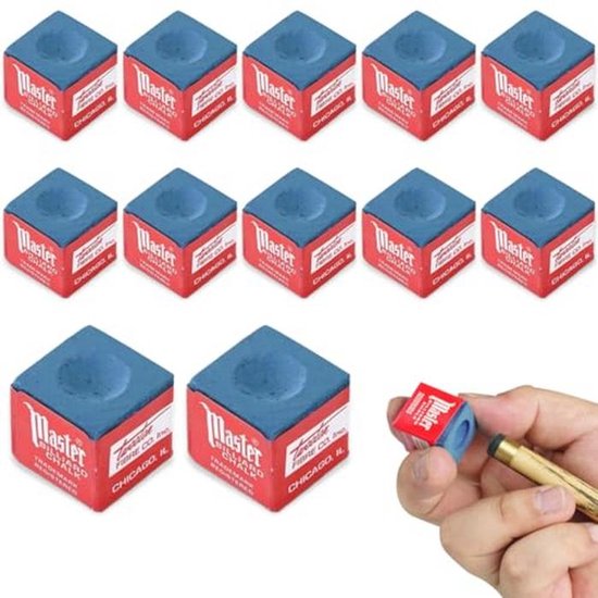 Snooker Krijt Set - 12 Stuks Antislip Vet Droog Krijt voor Biljarttafels van Merkloos