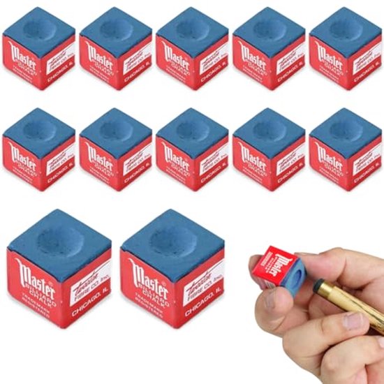 Snooker Krijt Set - 12 Stuks Antislip Vet Droog Krijt voor Biljarttafels