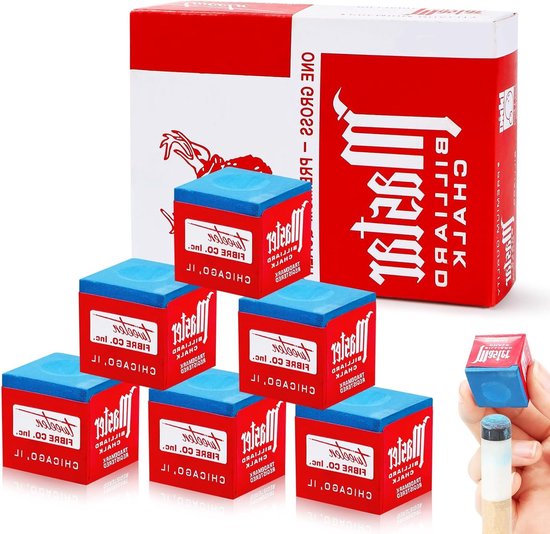 Snooker Krijt Set van 12 Stuks, Verbeter Precisie en Verminder Fouten - Ideaal voor Thuis, Bars en Toernooien, Geschikt voor Alle Spelers