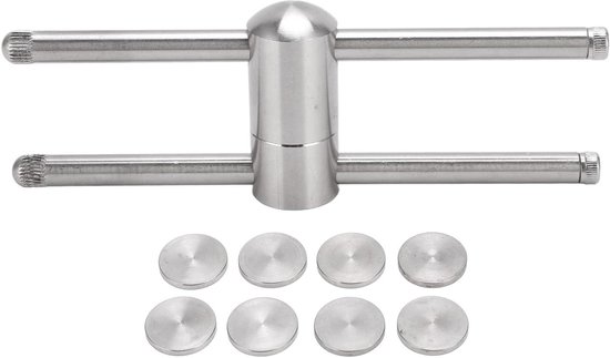 Snooker Tip Compressor en Shaper voor 9mm-14mm Snooker en Pool Sticks, RVS, Compact en Efficiënt van Merkloos