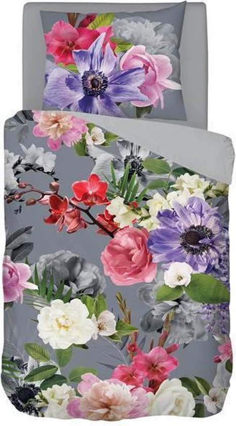 Snoozing Bloom - Dekbedovertrek - Eenpersoons - 140x200/220 cm + 1 kussensloop 60x70 cm - Multi kleur van Snoozing