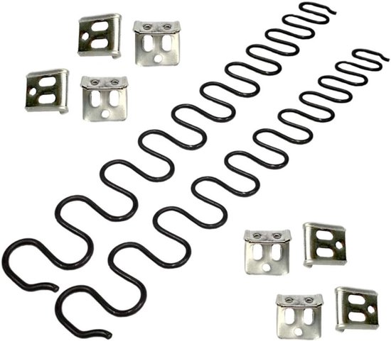 Sofa Springs Set van 2, 20 Inch met 8 S-Clips en 4.0 Draaddiameter voor Comfort en Ondersteuning