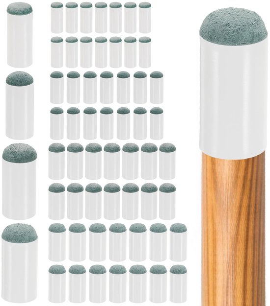 Solidchoice - 60-delige Set Slip-On Pool Cue Tips voor Biljart Sticks