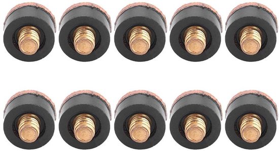 Solidchoice- Biljartkeu Tip Slijtvast - Pooltip - Accessoire - Vervanging - 10 Stuks - Eenvoudig te Gebruiken - Biljarttip