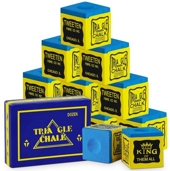 Solidchoice - Billiard Chalk Set van 12 Stuks voor Snooker en Pool