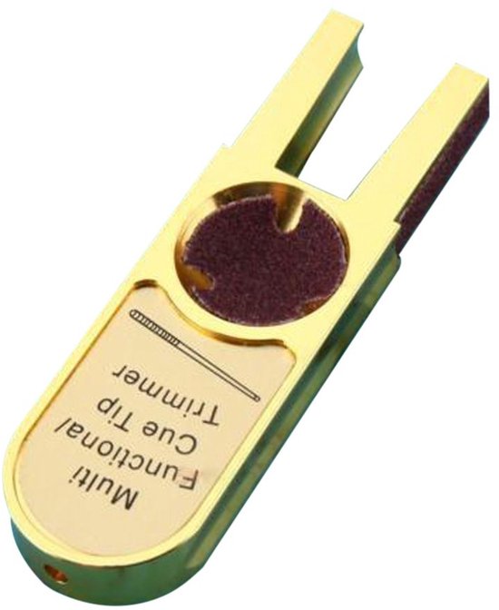 Solidchoice - Billiard Cue Tip Shaper Tool voor Billiard Kuil (Goud)