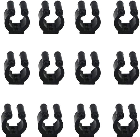 Solidchoice - Clip Houder voor Billiard Keu en Hengels, 12 Stuks