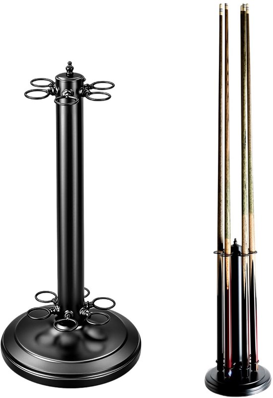 Solidchoice - Metalen Billiard Cue Houder met 6 Holes voor Thuisgebruik