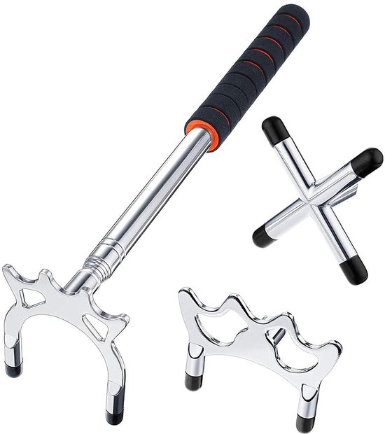 Solidchoice - Retractable Billiard Cue Bridge met 3 Verwisselbare Koppen