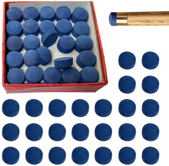 Solidchoice - Set van 50 Pool Cue Tips voor Billiard Sticks