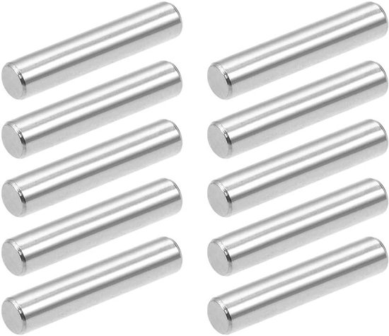 sourcing map 100 stuks pluggen pen 304 roestvrij staal rek pen bevestigingselementen 1,5 mm x 6 mm 25mm 10pcs 5 mm