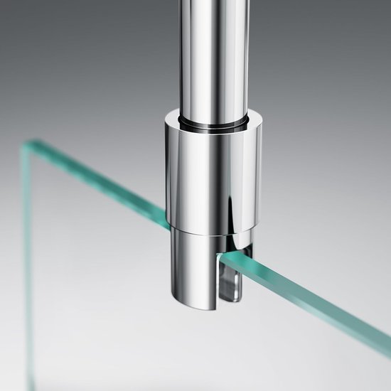 stabilisatiestang 564 mm, chroom - 304 roestvrij staal, plafond-glas montage, geschikt voor glas van 6-10 mm
