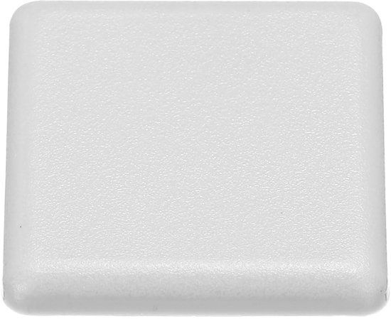 Standaard plastic vierkant aluminium extrusie-eindkappen grijs wit 30x30mm 24 stuks