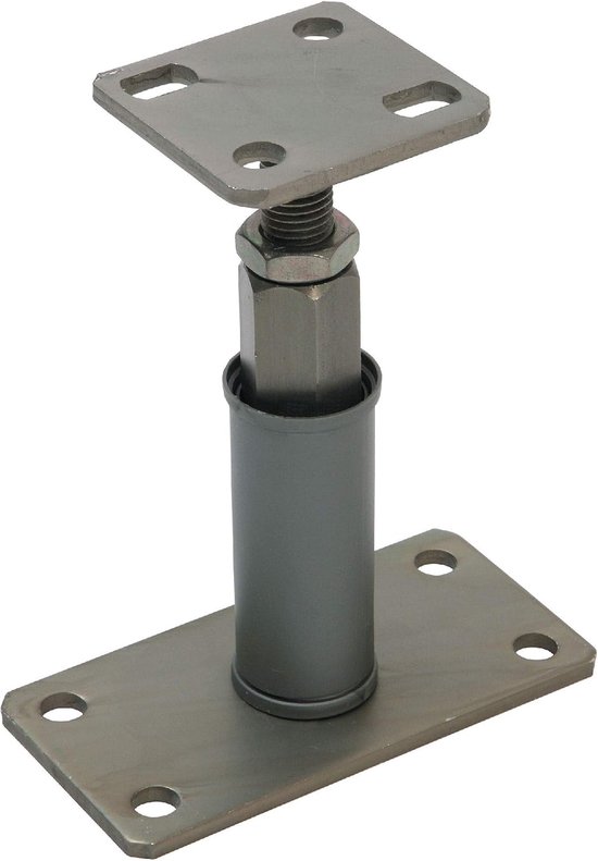 Steunschoen in hoogte verstelbaar 160x80x140/200mm 1 stuk massief staal
