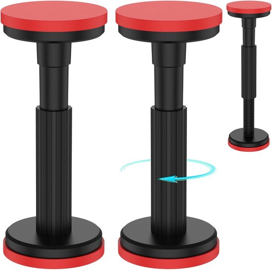 steunstang, verstelbaar steunsysteem, verstelbare steunstang, ondersteunt tot 200 kg, 18-45 cm, kasthefbeugel voor kast, bank, wastafel (2 stuks)