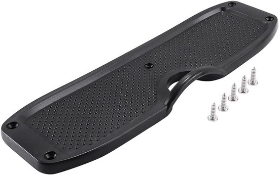Stevige Ondersteuningsplaat voor Rubberboot, Kajak en Buitenboordmotor - PVC, Zwart, 30 x 10 cm, Duurzaam en Betrouwbaar