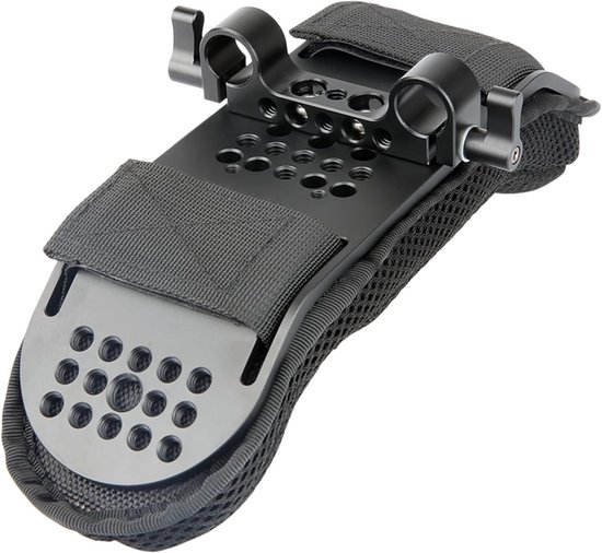 Stevige Schoudersteun en Schouderpad voor Videocamera's en DSLR Rigs met 15mm Railblock voor Stabiliteit en Comfort