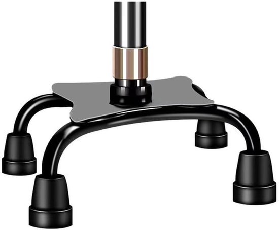 Stokkop, stokpoten, vierpotige stabilisator, stokclip, basisaccessoires, universele vierpotige stokkop, groot formaat