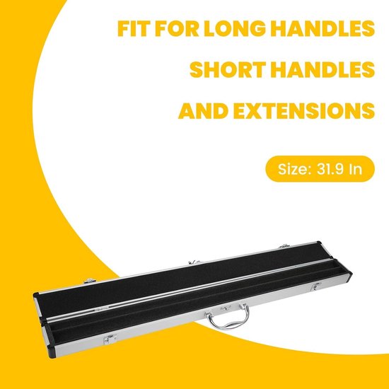 Storage Case Snooker Billiard Protector Soft Foam Lining Pool Cue Travel Case van Merkloos