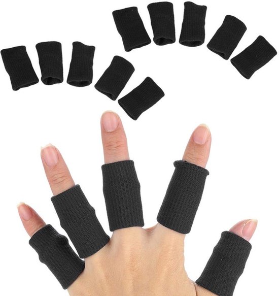 Stretchy Flexibele Vingersplint Ondersteuning - 10 Stuks Vingerbeschermers voor Sport en Artrose