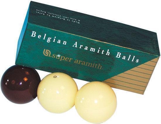 Super Aramith biljart ballen set 61.5mm Dark red van Merkloos