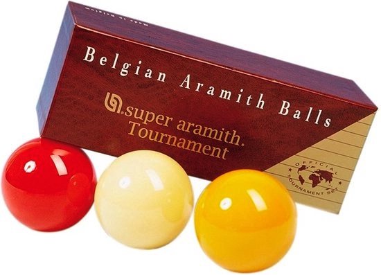 Super Aramith biljart ballen set 61.5mm Tournament van Merkloos