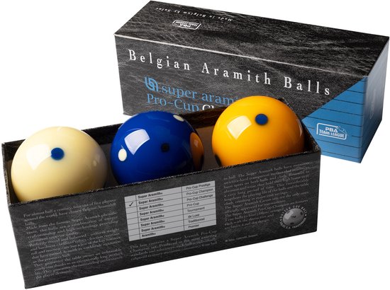 Super Aramith Pro-Cup Champion biljartballen set van Merkloos