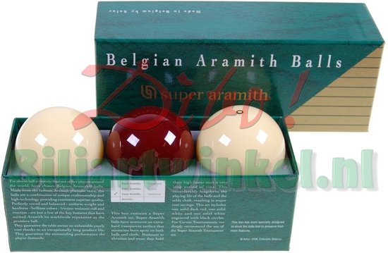 Super Aramith Traditional Dark Red 61,5mm van Aramith