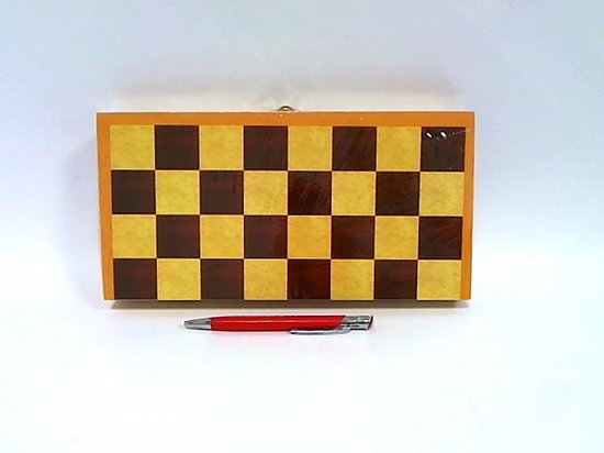 Szachy szkolne drewniane 28,5x28,5cm